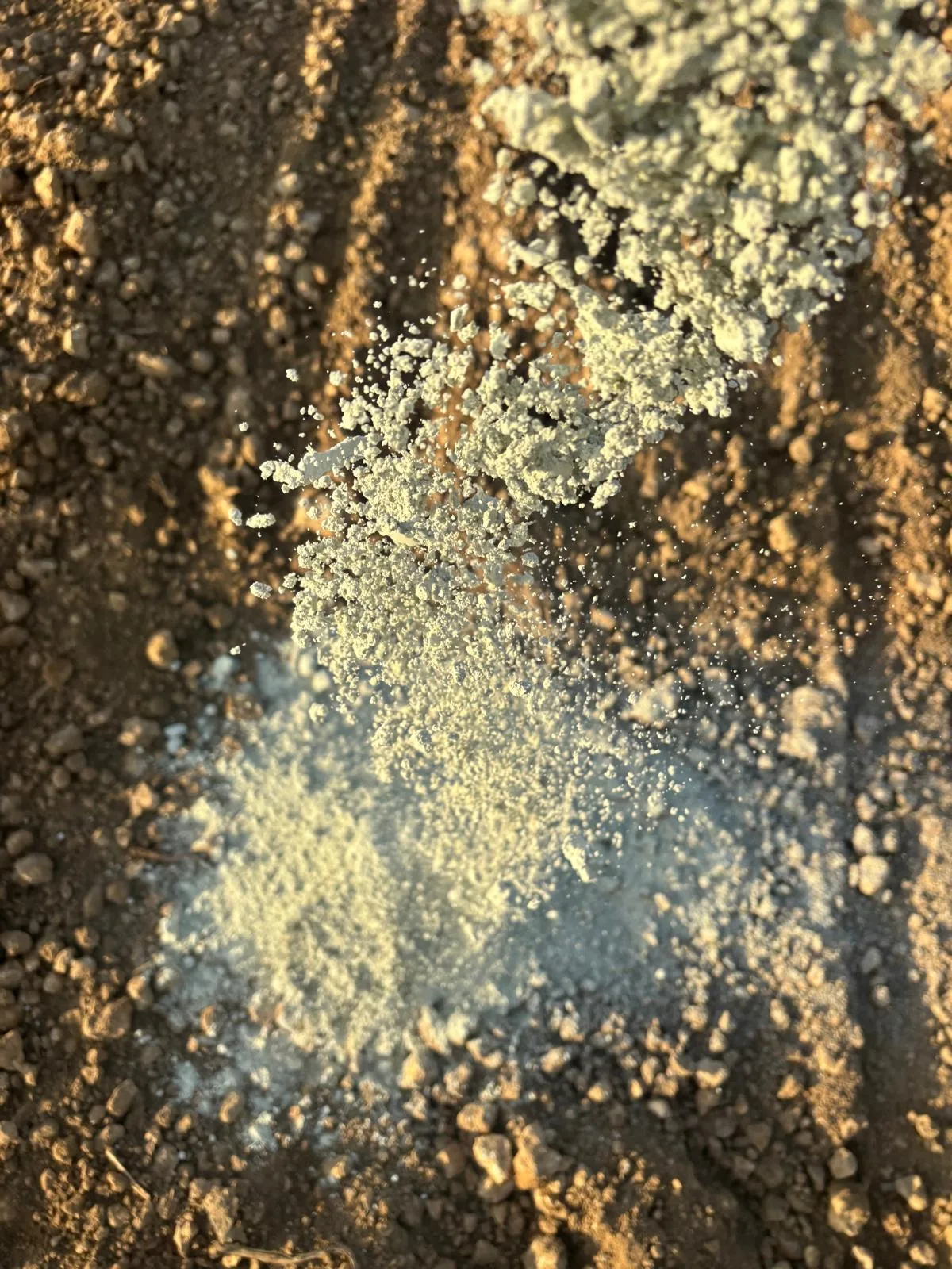 Product being applied on crops
